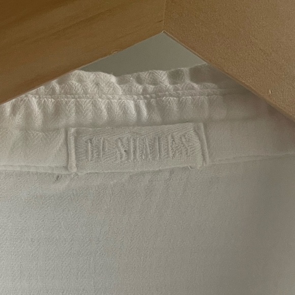 CP SHADES ROMY SHIRT WOMEN TOPS BUTTON UPS {$198} WHITE GAUZE TEXTURED SZ SMALL - Picture 5 of 7